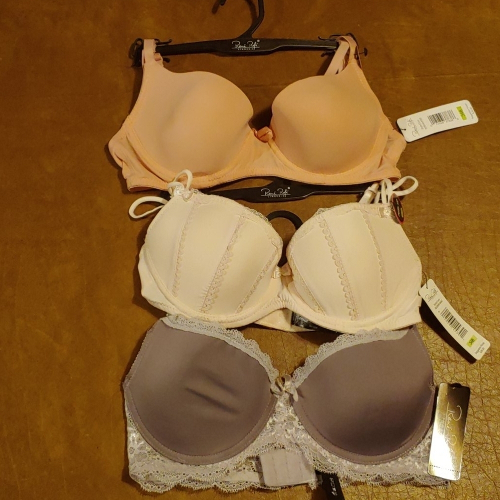3 NWT Rene Rofe size 34B bras - Picture 1 of 10